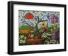 Birds and Birdhouses-Robert Wavra-Framed Giclee Print