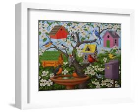 Birds and Birdhouses-Robert Wavra-Framed Giclee Print