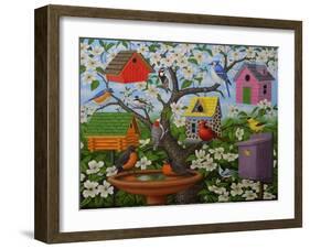 Birds and Birdhouses-Robert Wavra-Framed Giclee Print