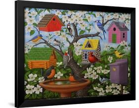 Birds and Birdhouses-Robert Wavra-Framed Giclee Print