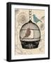 Birds and Blooms I-Todd Williams-Framed Art Print