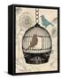 Birds and Blooms I-Todd Williams-Framed Stretched Canvas