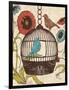 Birds and Blooms III-Todd Williams-Framed Art Print