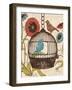 Birds and Blooms III-Todd Williams-Framed Art Print