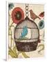 Birds and Blooms III-Todd Williams-Framed Premium Giclee Print