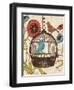 Birds and Blooms III-Todd Williams-Framed Art Print