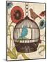 Birds and Blooms III-Todd Williams-Mounted Art Print