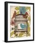 Birds and Blooms IV-Todd Williams-Framed Art Print