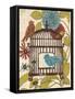 Birds and Blooms IV-Todd Williams-Framed Stretched Canvas