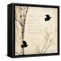 Birds and Branches I-Amy Melious-Framed Stretched Canvas