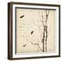 Birds and Branches II-Amy Melious-Framed Art Print