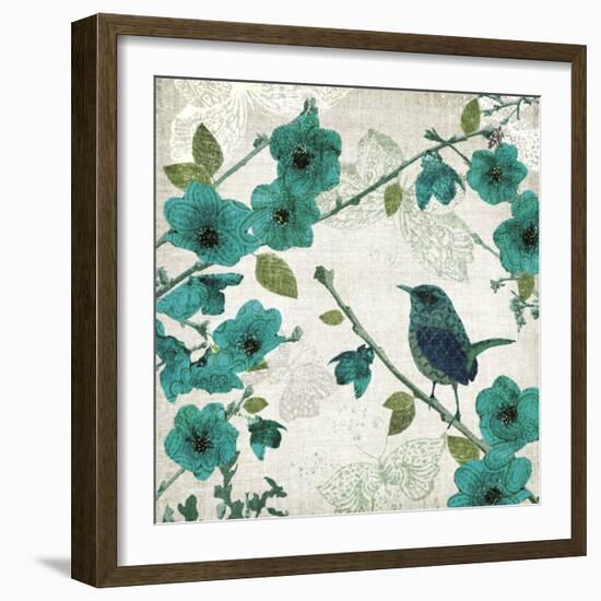 Birds and Butterflies I-Tandi Venter-Framed Art Print