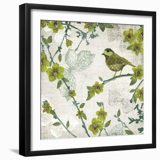 Birds and Butterflies II-Tandi Venter-Framed Art Print