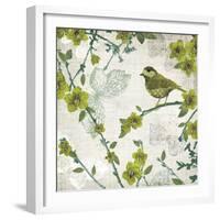 Birds and Butterflies II-Tandi Venter-Framed Art Print