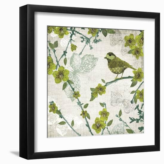 Birds and Butterflies II-Tandi Venter-Framed Art Print