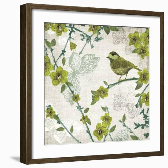 Birds and Butterflies II-Tandi Venter-Framed Giclee Print