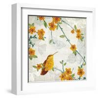 Birds and Butterflies III-Tandi Venter-Framed Art Print