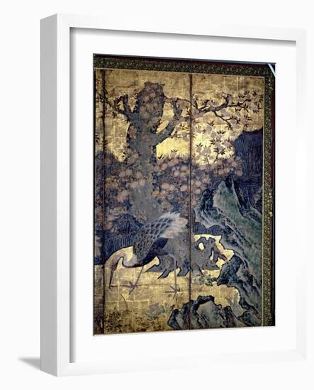 Birds and Flowers of the Four Seasons-Kano Soshu-Framed Giclee Print