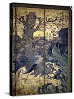 Birds and Flowers of the Four Seasons-Kano Soshu-Stretched Canvas