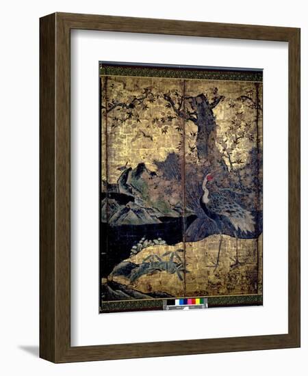 Birds and Flowers of the Four Seasons-Kano Soshu-Framed Giclee Print