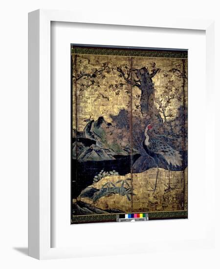 Birds and Flowers of the Four Seasons-Kano Soshu-Framed Giclee Print