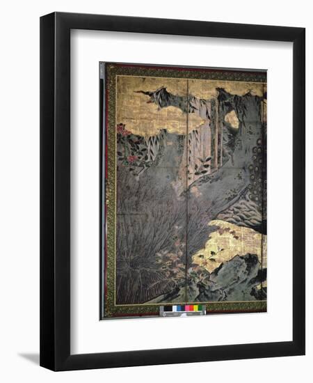 Birds and Flowers of the Four Seasons-Kano Soshu-Framed Giclee Print