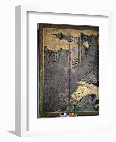 Birds and Flowers of the Four Seasons-Kano Soshu-Framed Giclee Print