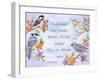 Birds and Flowers Quote-Michelle Faber-Framed Giclee Print