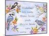 Birds and Flowers Quote-Michelle Faber-Mounted Giclee Print