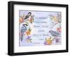 Birds and Flowers Quote-Michelle Faber-Framed Giclee Print