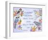 Birds and Flowers Quote-Michelle Faber-Framed Giclee Print