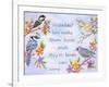 Birds and Flowers Quote-Michelle Faber-Framed Giclee Print