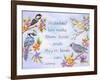 Birds and Flowers Quote-Michelle Faber-Framed Giclee Print