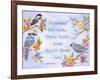 Birds and Flowers Quote-Michelle Faber-Framed Giclee Print