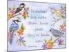 Birds and Flowers Quote-Michelle Faber-Mounted Giclee Print