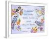 Birds and Flowers Quote-Michelle Faber-Framed Giclee Print