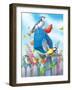 Birds and Mailbox-Olga Kovaleva-Framed Giclee Print