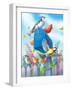 Birds and Mailbox-Olga Kovaleva-Framed Giclee Print