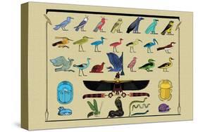 Birds and Other Creatures from Egyptian Monuments-J. Gardner Wilkinson-Stretched Canvas