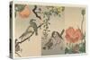 Birds and Plants, 1900-16 (Colour Woodcut)-Ohara Koson-Stretched Canvas