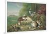 Birds and Rabbits-Pieter Casteels-Framed Giclee Print