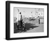 Birds and Watcher, Dubai Creek, Dubai-Walter Bibikow-Framed Photographic Print