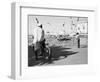 Birds and Watcher, Dubai Creek, Dubai-Walter Bibikow-Framed Photographic Print