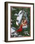 Birds at Feeder (Winter)-William Vanderdasson-Framed Giclee Print