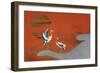 Birds at Sunset on Lake-null-Framed Giclee Print