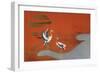 Birds at Sunset on Lake-null-Framed Giclee Print