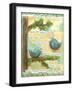 Birds Blue 2-Erin Butson-Framed Art Print