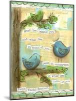 Birds Blue 2-Erin Butson-Mounted Art Print