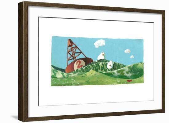 Birds Buoy Swell-Thomas MacGregor-Framed Giclee Print