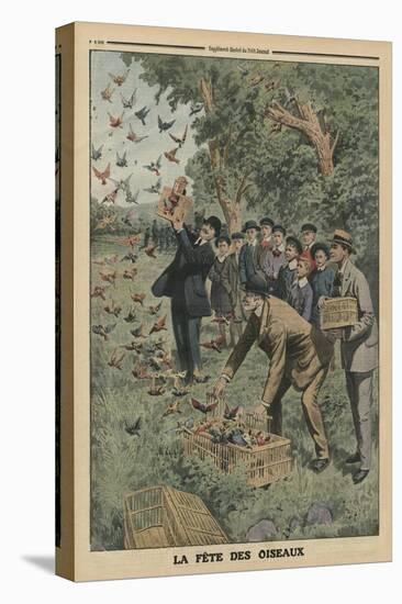 Birds' Day, Back Cover Illustration from 'Le Petit Journal', Supplement Illustre, 27th April 1913-French-Stretched Canvas